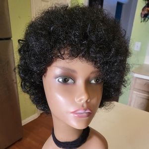 Human hair Afro wig